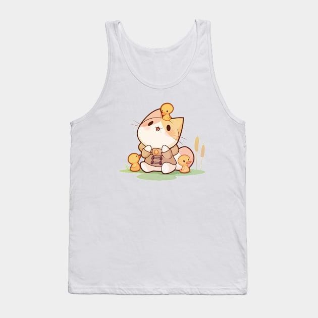 Lucky Ducky Cat Tank Top by Everything A Cat